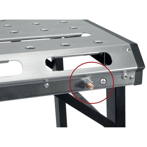 Portable welding stand, adjustable and foldable (705–930 mm)