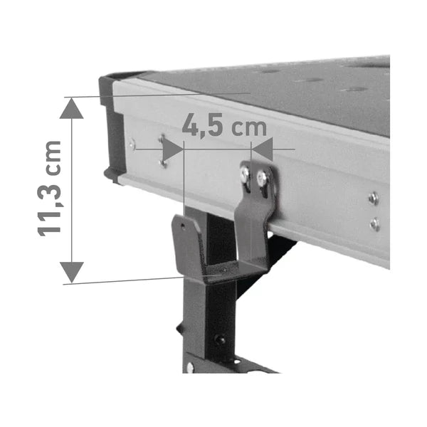 Portable, Adjustable Workbench - 850x600mm - 450kg load capacity